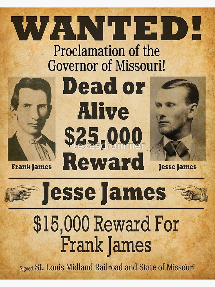 Wanted James Gang by texasdrummer