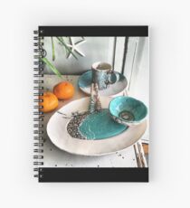 Coastal Pottery Spiral Notebook