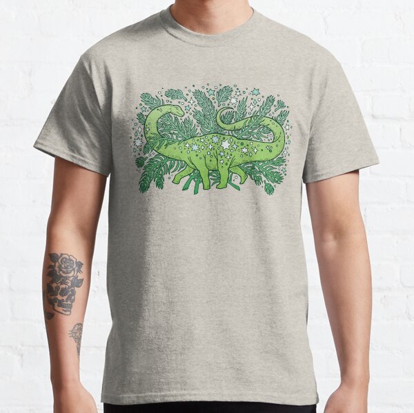 Item preview, Evergreen Apatosaurus | Dinosaur Cosmic Festive Art designed and sold by OMEGAFAUNA.