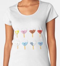 BT Eiscreme-Herz Frauen Premium T-Shirts