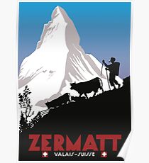 Zermatt, Wallis, Suisse Poster