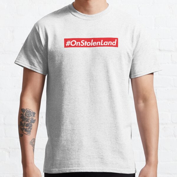 Item preview, On Stolen Land (Red) designed and sold by Badwinds Studios.