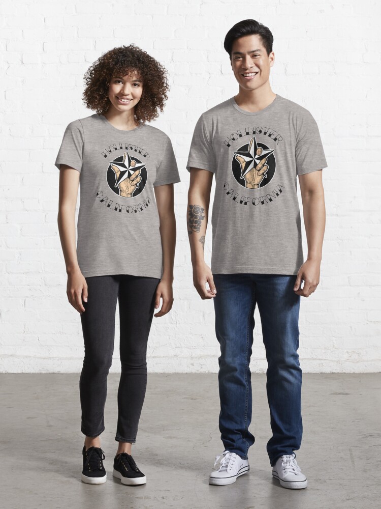 Hollister grey t shirt sales