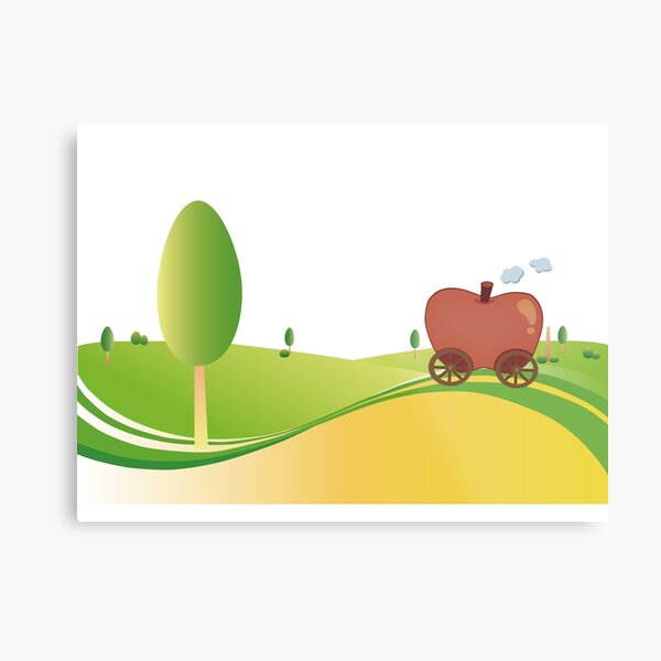 Item preview, Apple car in a winding Road designed and sold by Julia2Julia.