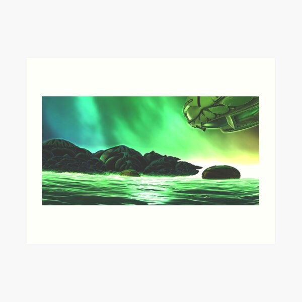 At The Shores Of Khabuliah by Spaced Painter Art Print