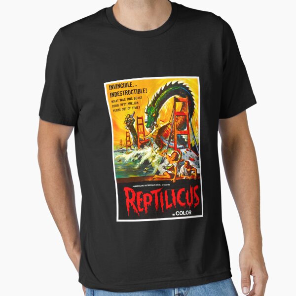 Vista previa del artículo con la obra «Cartel de la película Reptilicus 1961», diseñado y vendido por akbangar.