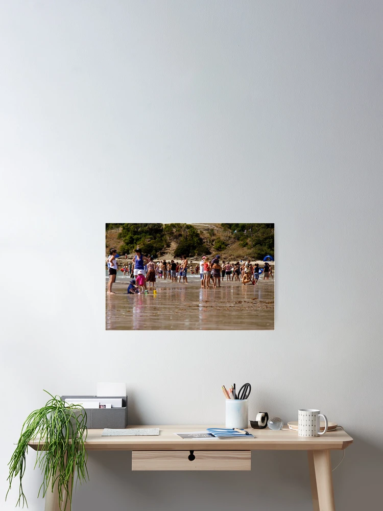 Thumbnail 2 of 3, Poster, Crowded Beach designed and sold by Rhonda  Taylor.