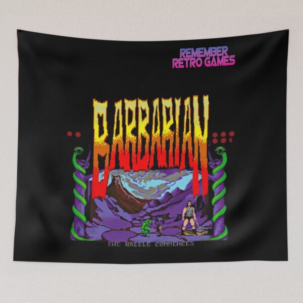 Item preview, Remember Retro games Barbarian designed and sold by SantiagoFuster.