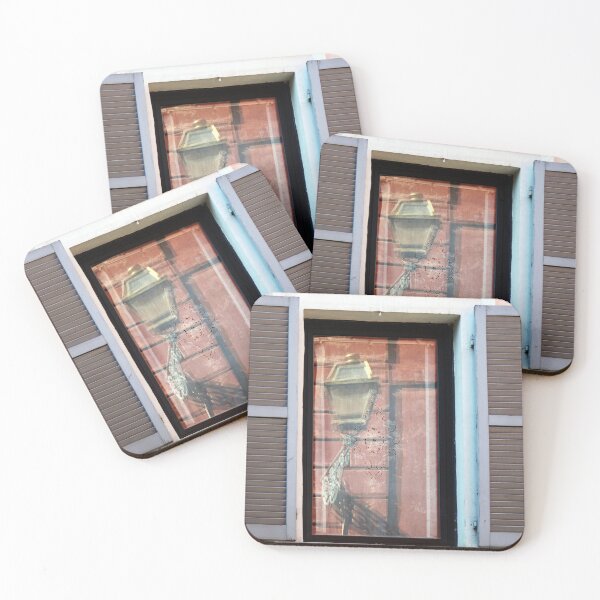 Item preview, Street lamp reflection on a window's glass designed and sold by Anna Lemos.