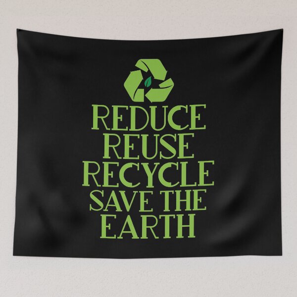 Item preview, Reduce Reuse Recycle Save The Earth Eco Design designed and sold by phoxydesign.
