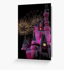 Fireworks in Pink Greeting Card