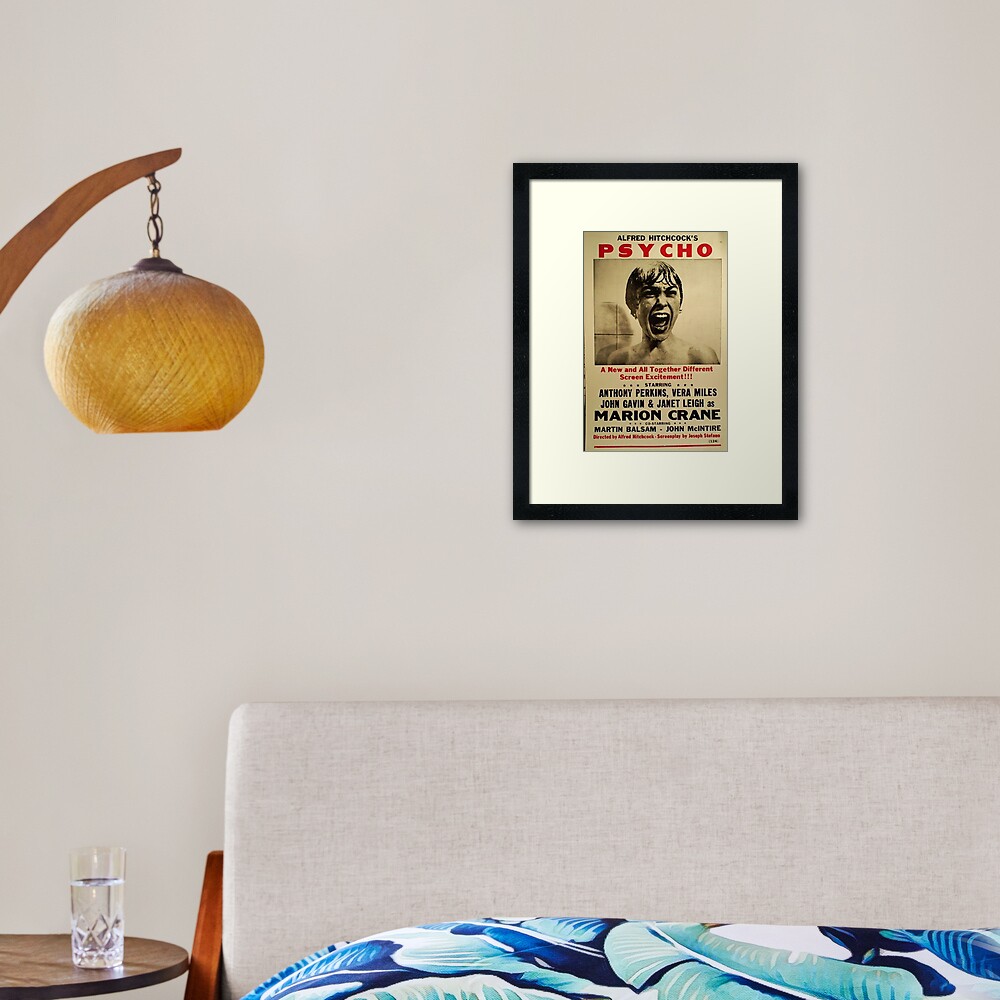 Psycho Framed Art Print