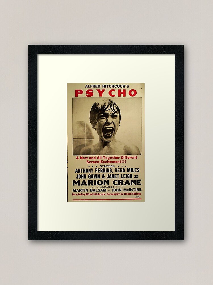 Alternate view of Psycho Framed Art Print