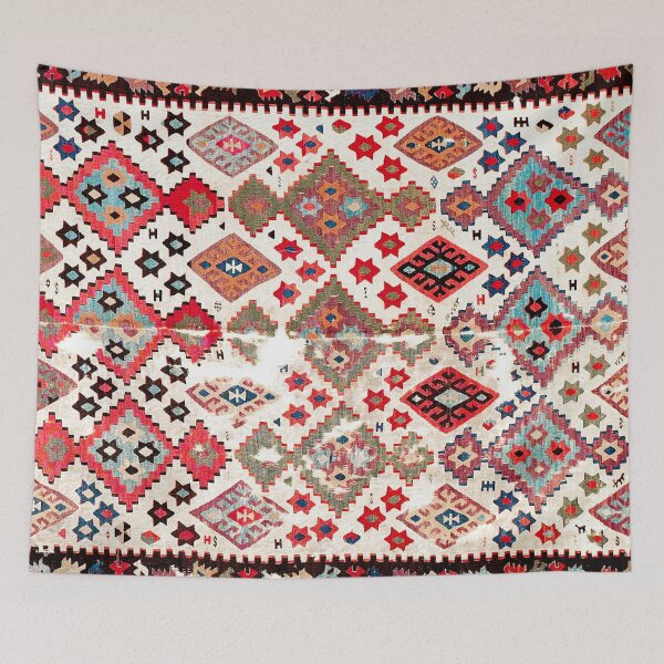 Item preview, Gaziantep  Antique Turkish Tribal Kilim designed and sold by Vicky Brago-Mitchell®.