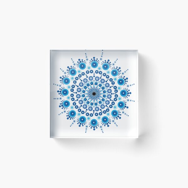 Aperçu de l'œuvre Impression d'Art Mandala Blue Dot Art créée et vendue par legacyholistic.