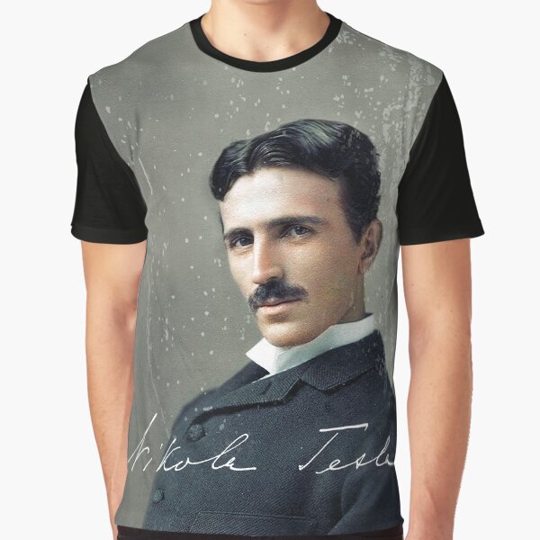 Nikola Tesla by Robert Saenz Graphic T-Shirt