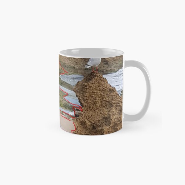 Stitched Landscape Red #1 Classic Mug
