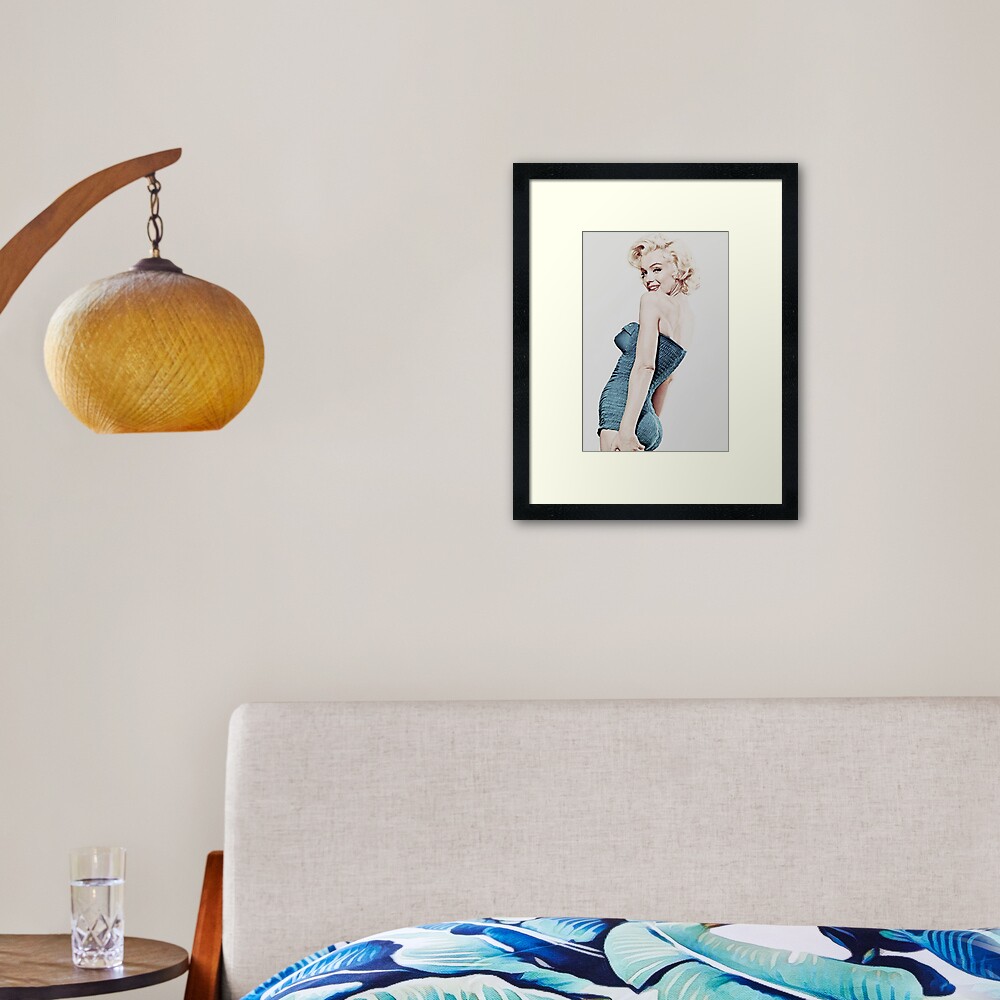 Marilyn Monroe Swimsuit Framed Art Print