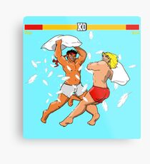 Pillow Fighter 2 Turbo Champion Edition Metal Print