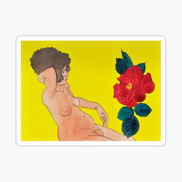 Betty and the Rose Sticker