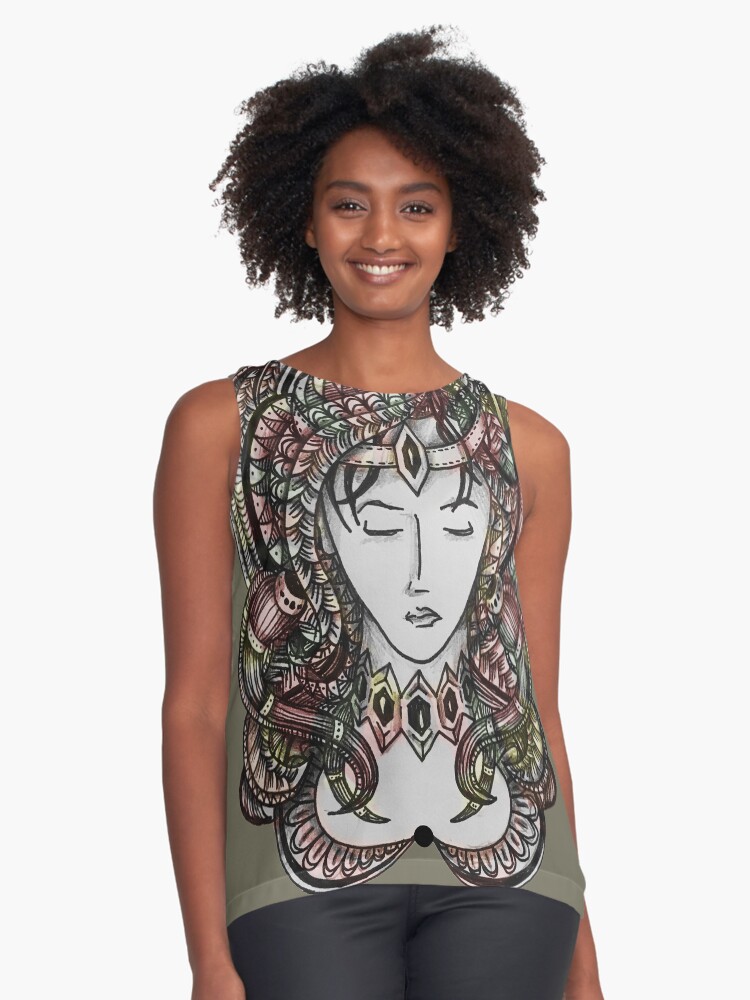 Item preview, Sleeveless Top designed and sold by oodelally.