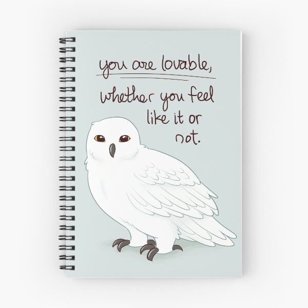 Item preview, "You Are Lovable" Snowy Owl designed and sold by thelatestkate.