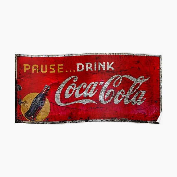 et ils mesuraient 32 "H x 56" W.
Comme je l'ai fait mes recherches sur le signe Coca-Cola Poster