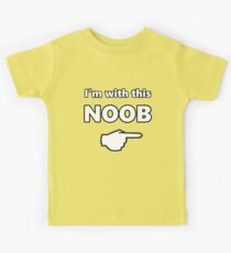 I'm with this Noob - PC Gamer Master Race Left Kids Tee