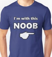 Noob Gifts Merchandise Redbubble - i m with this noob pc gamer master race left slim fit t