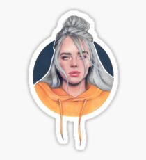 Billie Eilish Cartoon Sticker