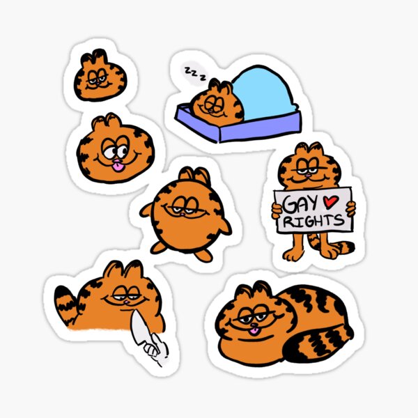 Funnie Garfs Sticker