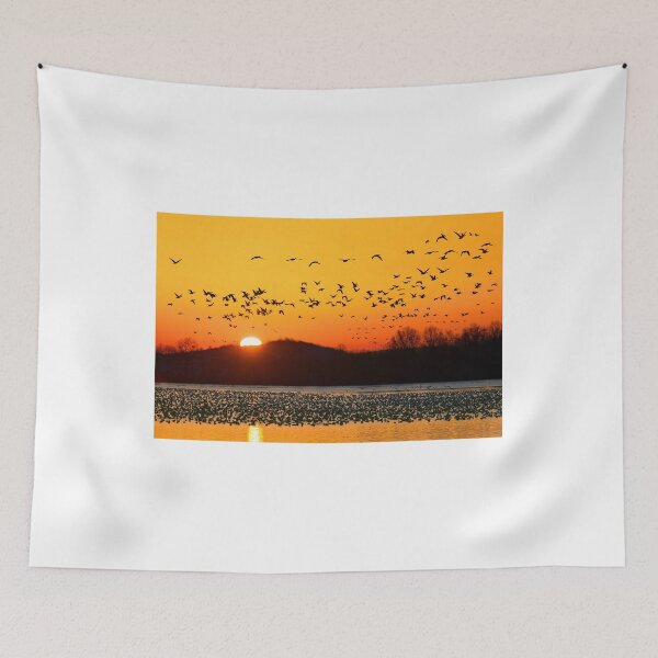 Item preview, Snow Geese Flying at Sunrise designed and sold by Delmas Lehman.