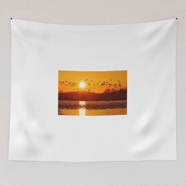 Item preview, Snow Geese Flying at Sunrise designed and sold by Delmas Lehman.
