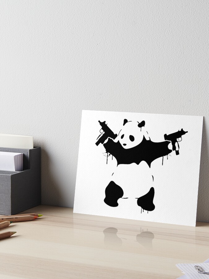 Panda with Guns（バンクシー）アートポスター Panda with Guns' Giclee Print - Banksy | Art.com
