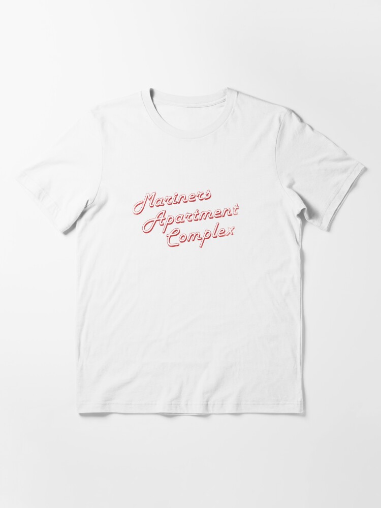 Mariners Apartment Complex T Shirt 100% Cotton Manners Apartment Complex  Lana Del Rey Mariners Retro 50s 60s Script Vintage Red - AliExpress