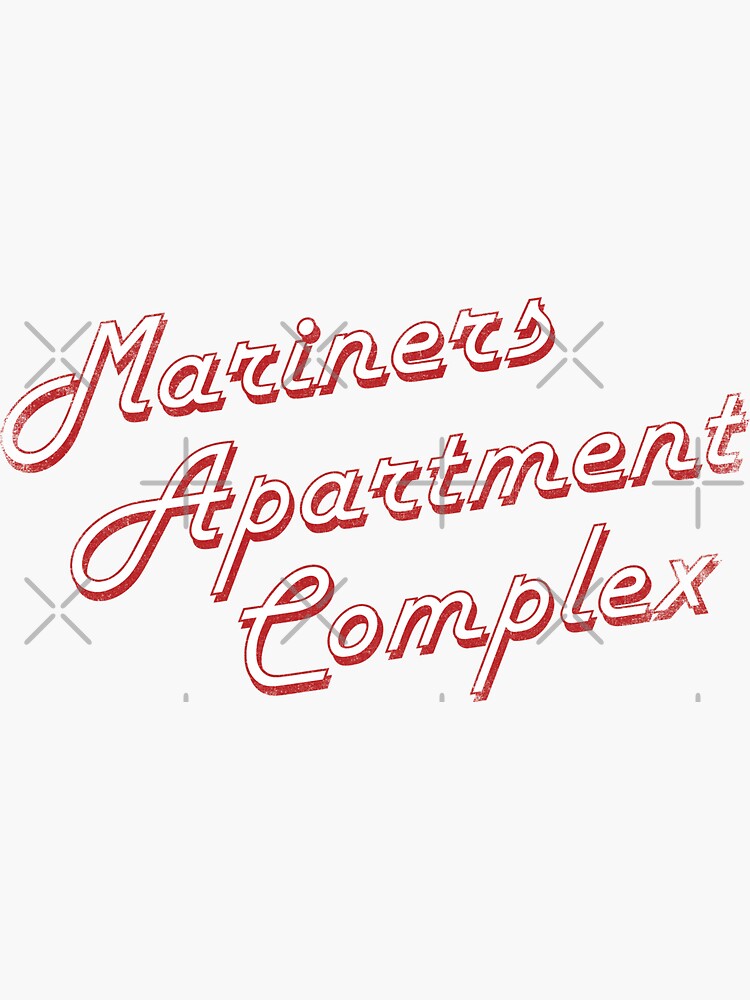 "Mariners Apartment Complex" Sticker for Sale by VonBraun Redbubble