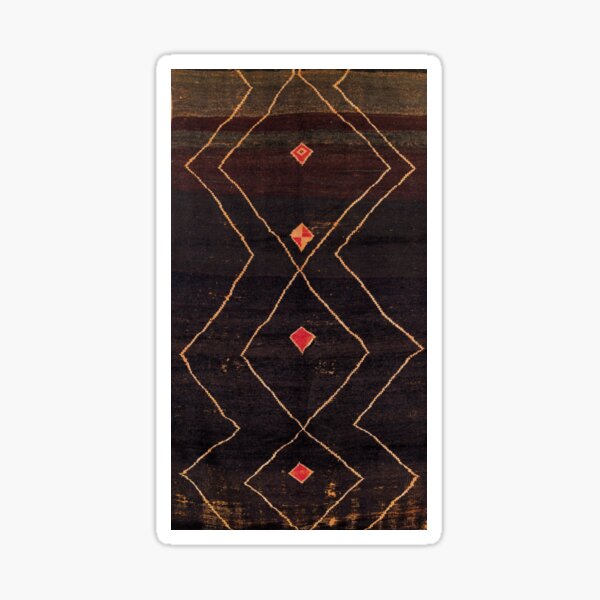 Item preview, Feiija  Antique South Morocco North African Pile Rug Print designed and sold by Vicky Brago-Mitchell®.