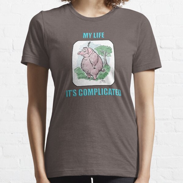 Angry pig - My Life, It's Complicated Essential T-Shirt