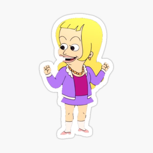 Big Mouth Lola Sticker By Haileyn Redbubble