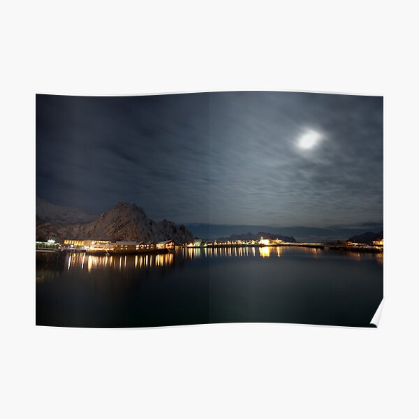 Svolvær moon Poster