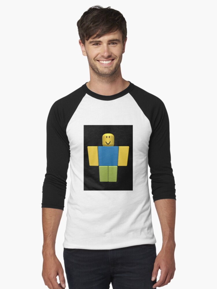 Roblox Noob T Shirt By Ilovenicolas Redbubble - blue and white baseball tee roblox