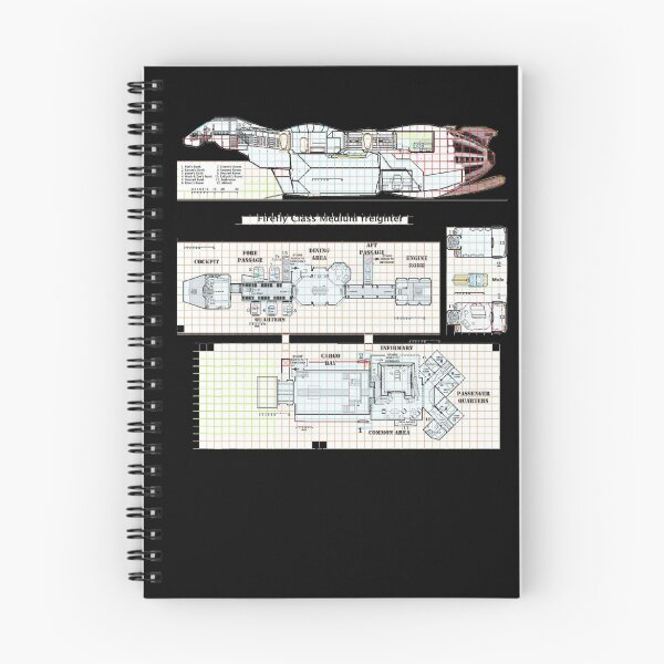 Item preview, Serenity Firefly floorplan schematics designed and sold by Radwulf.