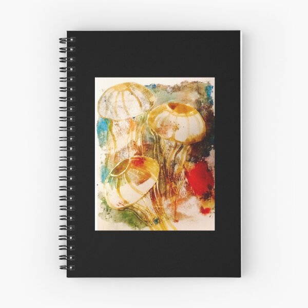 Item preview, Jellyfish Gelliprint in colour designed and sold by JacquesArt.