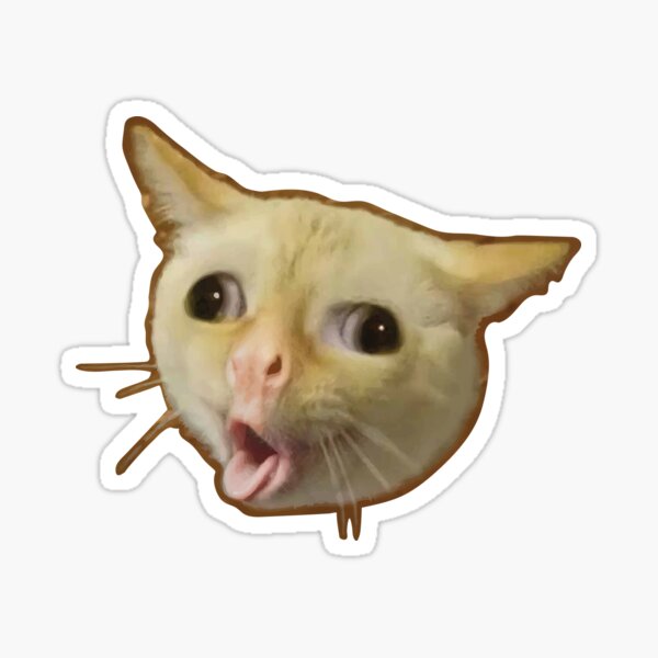 Coughing Cat Stickers | Redbubble