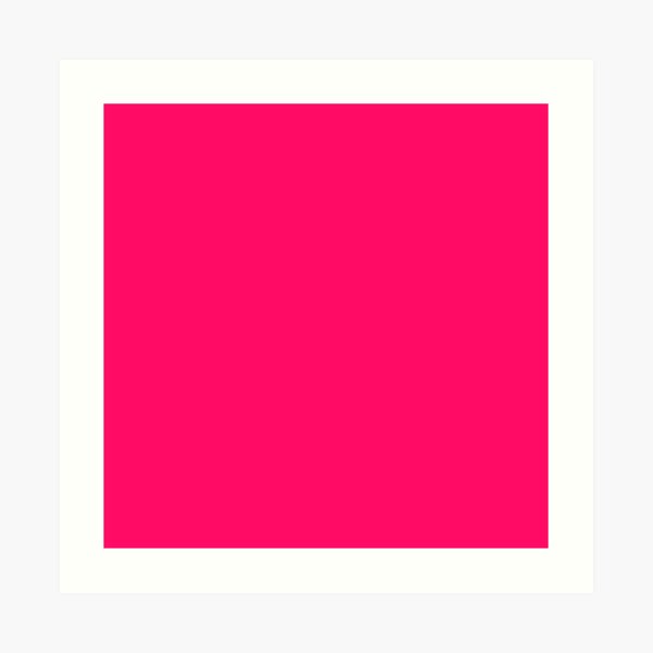 Hot Pink Pantone Art Prints Redbubble