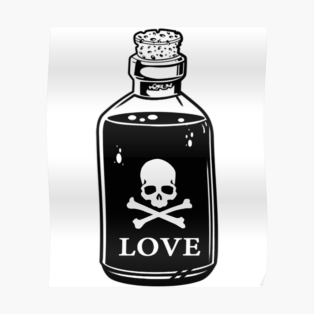 Poison Love Sticker By Micksteeze Redbubble