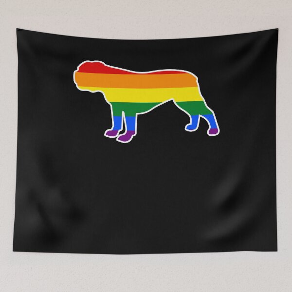 Item preview, Doggie Mom Gay Pride Dog Shirt Bulldog LGBT Dog Shirt designed and sold by shoppzee.