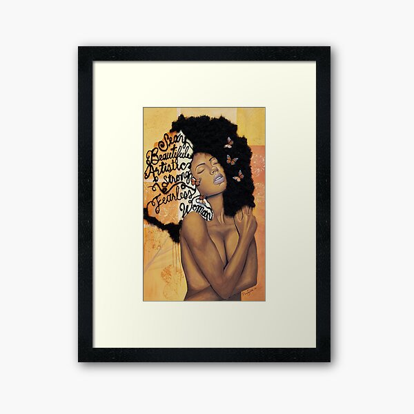 Melanin Absorbs Light Framed Art Print