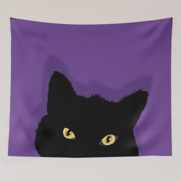 Item preview, Black Cat with Yellow Eyes designed and sold by HectorCantres.