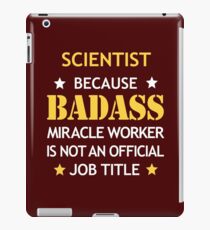 Scientist Badass Birthday Funny Christmas Cool Gift iPad Case/Skin